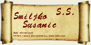 Smiljko Susanić vizit kartica